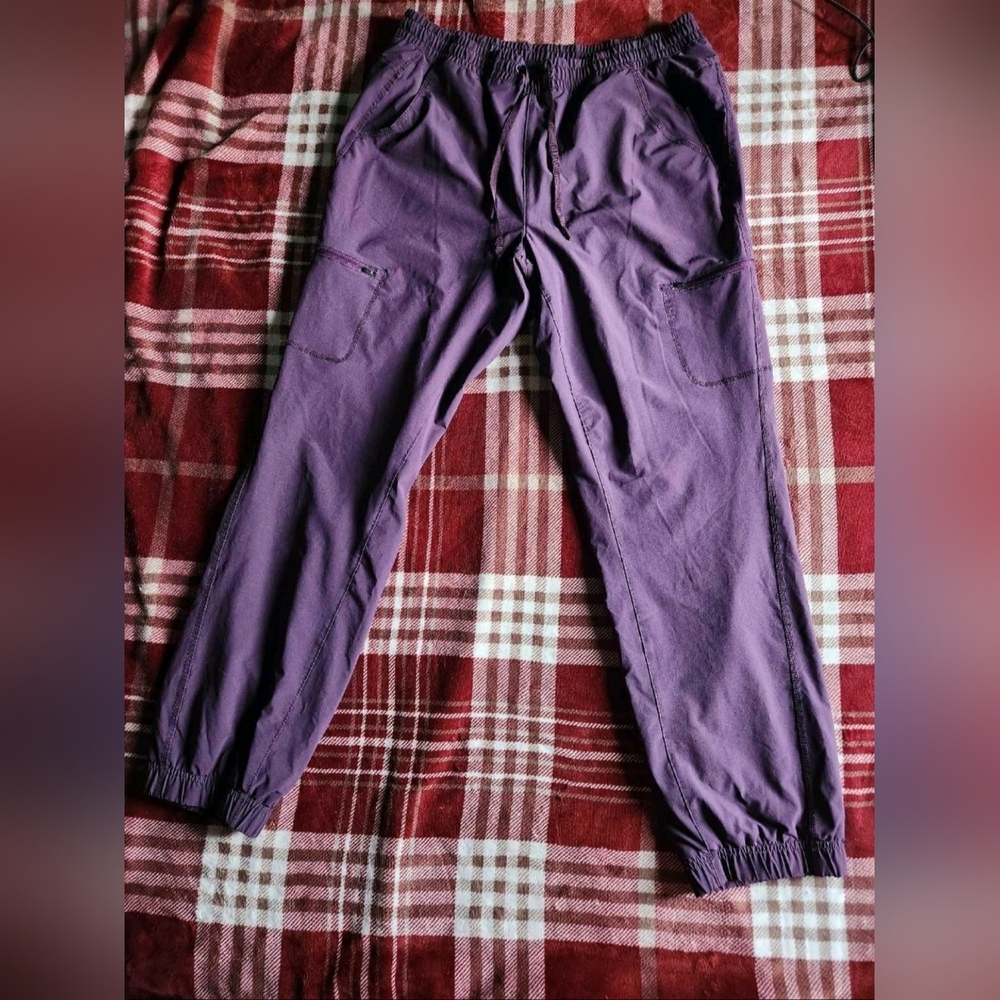 Eddie Bauer Women's Fleece Lined Purple Joggers